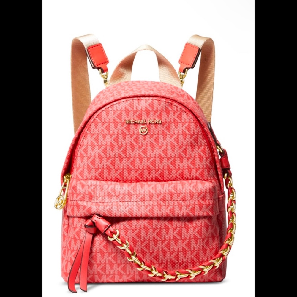 MICHAEL KORS Signature Slater Extra Small Convertible Messenger Backpack NWT/NWB